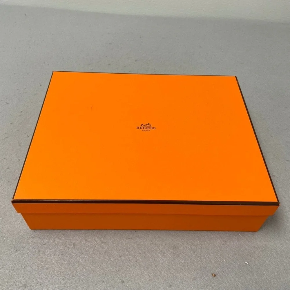 Hermes Storage Box and Dust Bags Set Orange Luxury Packaging 11x8.75x3